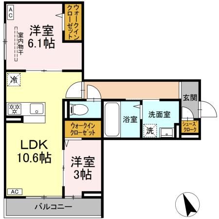 New 2LDK Apartment for Rent in Kawasaki Tama Ward - Thumbnail 2