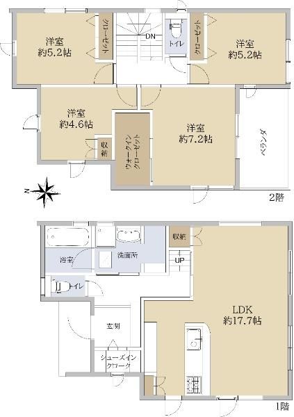 New 4LDK House in Hiroshima Iguchi Suzugadai - November 2025 Completion - Thumbnail 3