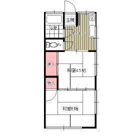 2K Apartment for Rent in Yoshikawa, Saitama - 29.81 sqm - Thumbnail 2