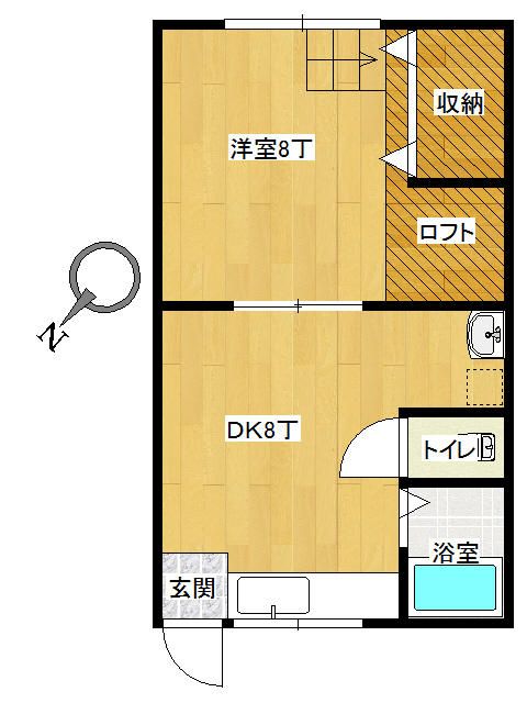 1DK Apartment for Rent in Hirosaki, Aomori - Free Parking - Thumbnail 2