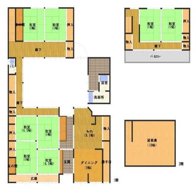8LDK Wooden House on 347 sqm Land in Tawaramoto, Nara — Image 44, Tawaramoto, Nara