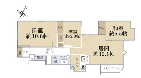 3LDK Apartment for Sale in Toyohira-ku, Sapporo, Hokkaido - Thumbnail 4
