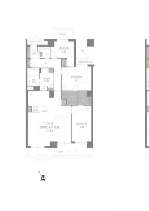 Cosmo Kamiooka Sunny Wing 3LDK Apartment in Yokohama Minami Ward - Thumbnail 2