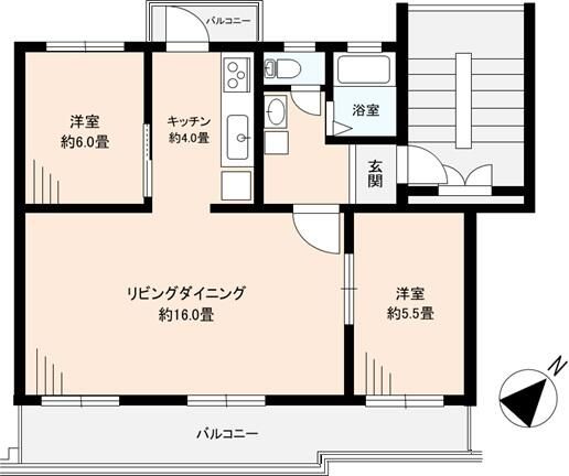 2LDK Apartment for Sale in Inagekaigan, Chiba City - Thumbnail 2