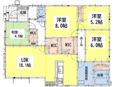 New 4LDK House in Kitakyushu with 3 Parking Spaces — Image 44, Kokura Kita, Fukuoka