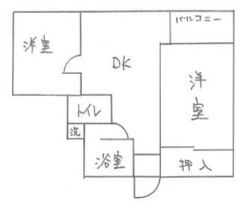 2DK Apartment for Rent near Oguchi Station, Yokohama - Thumbnail 2