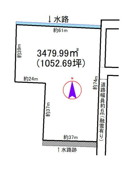 Large 3,480 sqm Land Plot for Sale in Toyama City - Thumbnail 3