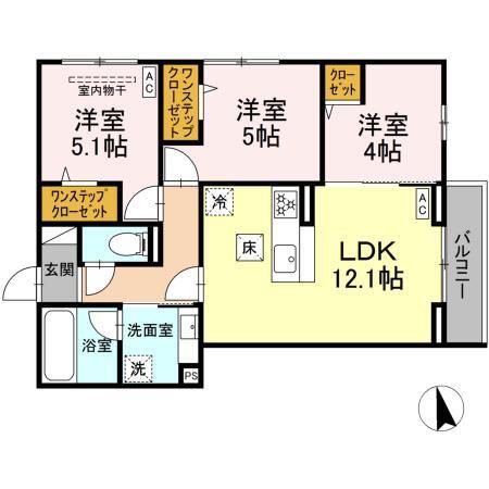 New 3LDK Apartment for Rent in Kawasaki Miyamae Ward - Thumbnail 2