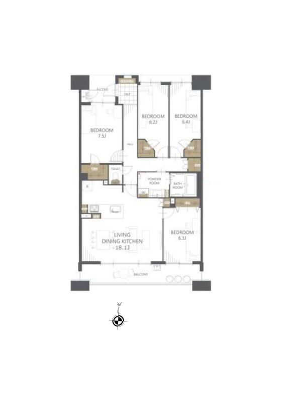 4LDK Apartment for Sale in Funabashi, Chiba | Esute City Funabashi - Thumbnail 2