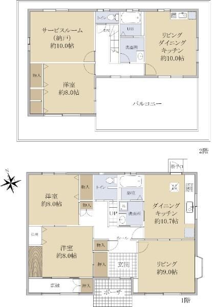 1997 Two-Generation PC Concrete House in Nagoya Tempaku Ward - Main Image