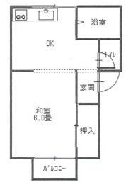 1DK Apartment for Rent in Oyama, Tochigi - 26.40 sqm - Thumbnail 2