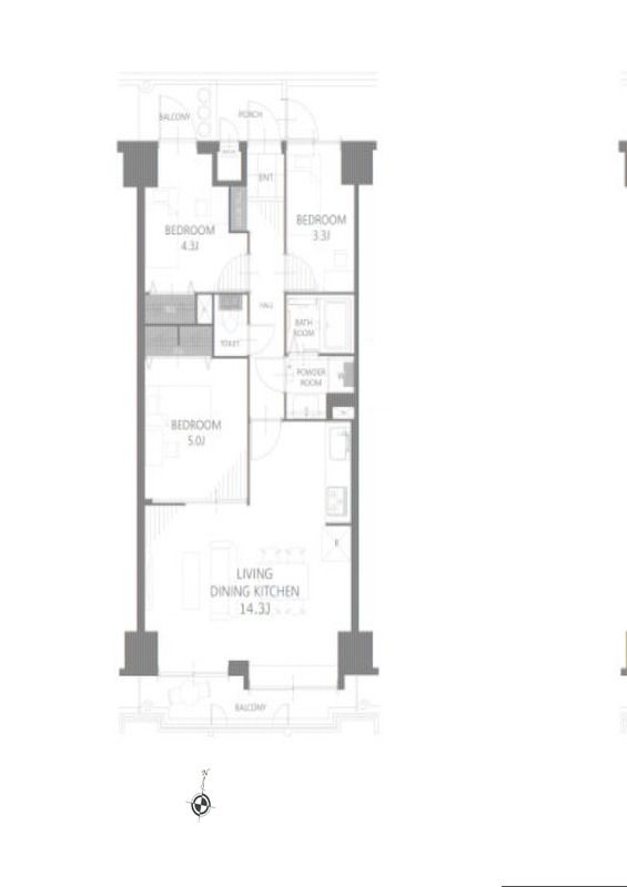3LDK Apartment for Sale near Minamiotsuka Station, Kawagoe - Thumbnail 2