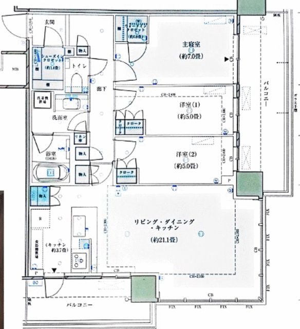 New 3LDK Apartment for Sale in Edogawa, Tokyo - Thumbnail 4