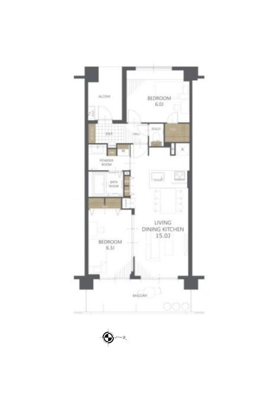 Lions Globe Nishifunabashi Queens Arena 2LDK Apartment for Sale - Thumbnail 2