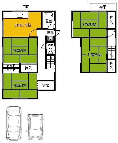 4DK House for Sale in Kameoka, Kyoto with Parking for Two Cars - Thumbnail 2