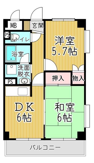 2DK Apartment for Rent in Toda, Saitama - Thumbnail 2