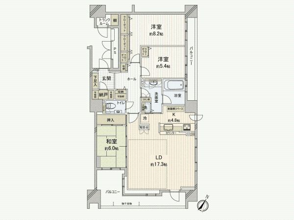 3LDK Apartment for Sale in Sapporo's Atsubetsu Ward - Thumbnail 4