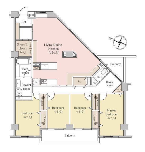 4LDK Apartment for Sale in Bunkyo, Tokyo | 121.45㎡ near Gokokuji Station - Thumbnail 2