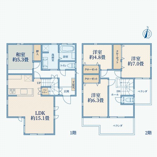 Modern 4LDK House for Sale in Saitama City Sakura Ward - Thumbnail 2