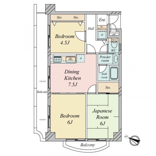 3DK Apartment for Sale near Musashi-Sunagawa Station, Tachikawa - Thumbnail 2