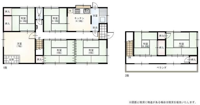 7K Detached House for Sale in Fujioka, Gunma - 480万円 - Thumbnail 4