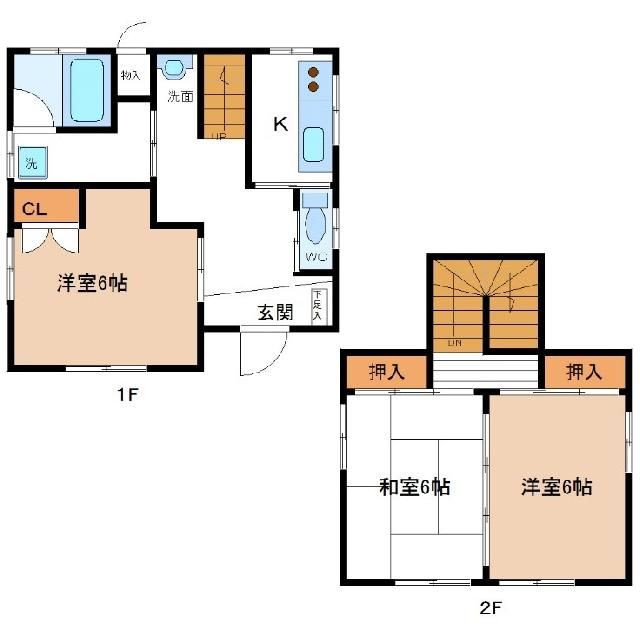 3K Rental House in Koriyama, Fukushima - 60.59 sqm - Thumbnail 3