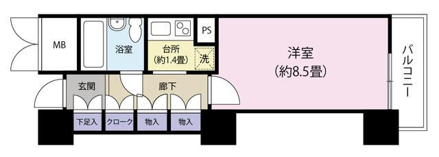 Used 1K Apartment in Aoba Ward, Sendai, Miyagi - Main Image