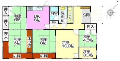 1975 6DK House on 384 sqm Land in Kitakyushu, Fukuoka — Image 44, Yahatanishi, Fukuoka