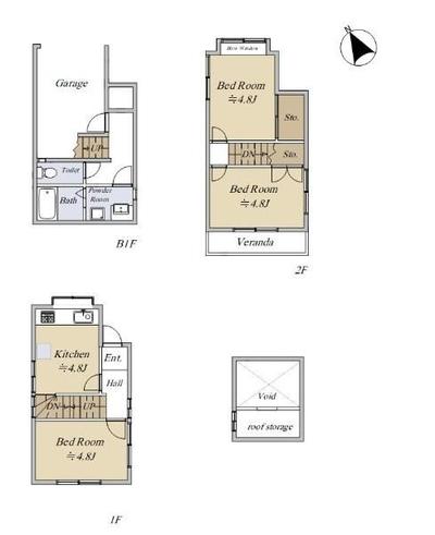 1989 Terraced House for Sale in Nakano, Tokyo - 3K Layout with Basement — Image 44, Nakano, Tokyo