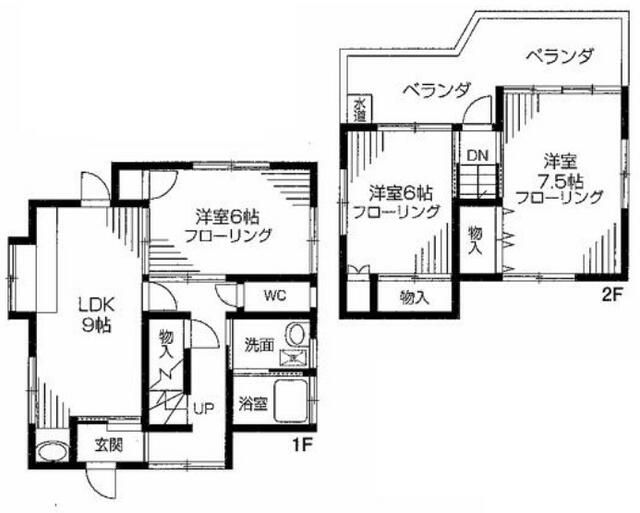 3LDK House for Rent in Saitama Minami Ward, Near Kita-Toda Station - Thumbnail 2