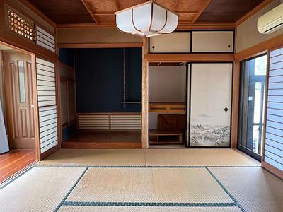 About 1.4km from Ikaho Onsen Town, a one-story house with a crowned wooden gate: Villas, real estate, properties for sale, Hometown Information Center: Nationwide rural living property data — Image 6, Shibukawa, Gunma