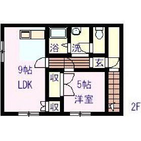 Flatts M 1LDK Apartment for Rent in Aomori City - Thumbnail 2