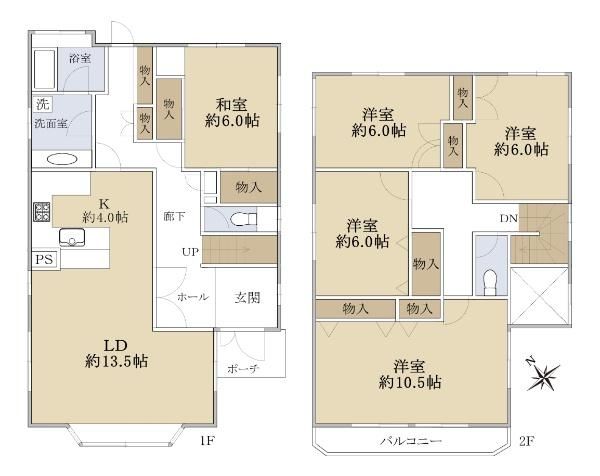 5LDK Detached House for Sale in Chofu, Tokyo - Thumbnail 4