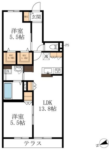 Modern 2LDK Apartment for Rent in Utsunomiya, Tochigi - Thumbnail 3