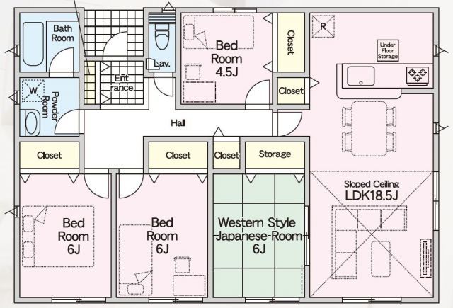 New 4LDK House in Omuta with Earthquake Resistance & Flat 35S - Thumbnail 4