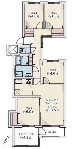 4LDK Apartment for Sale in Toyohira-ku, Sapporo - Main Image