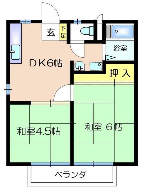 2DK Apartment for Rent in Higashikurume, Tokyo - 35.91 sqm - Thumbnail 2