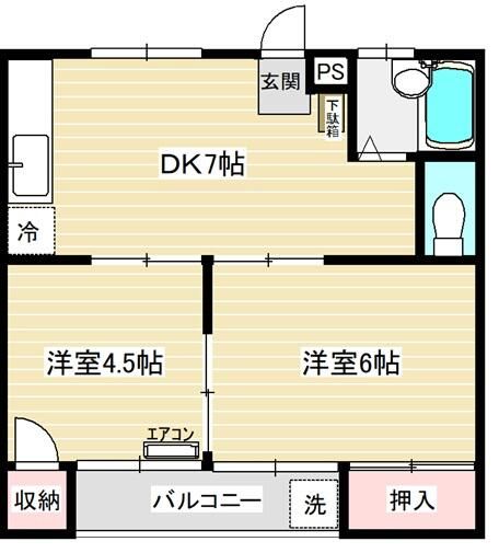 2DK Apartment for Rent in Nakahara Ward, Kawasaki - Thumbnail 3