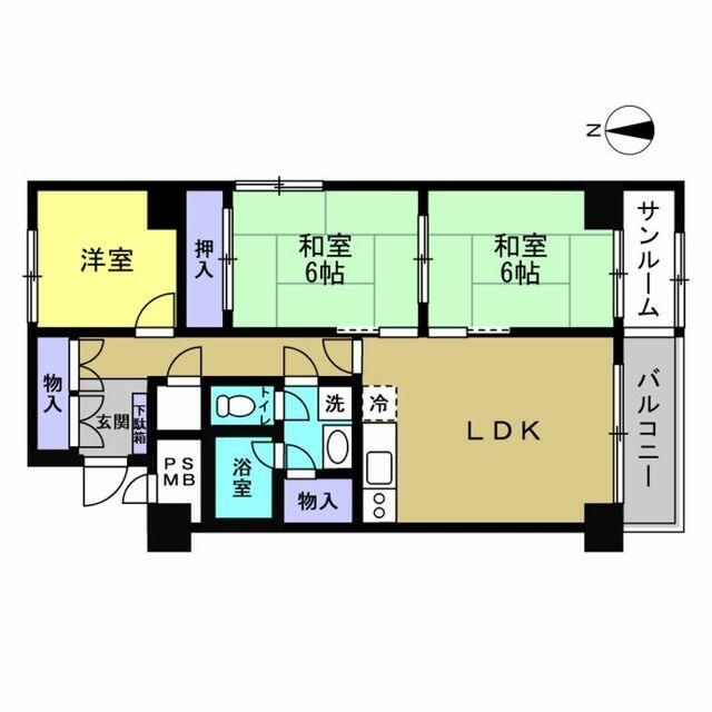 3LDK Used Condominium in Toyohira-ku, Sapporo - Thumbnail 2