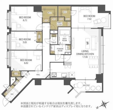4LDK Corner Apartment near Shiroishi Station, Sapporo - Thumbnail 4