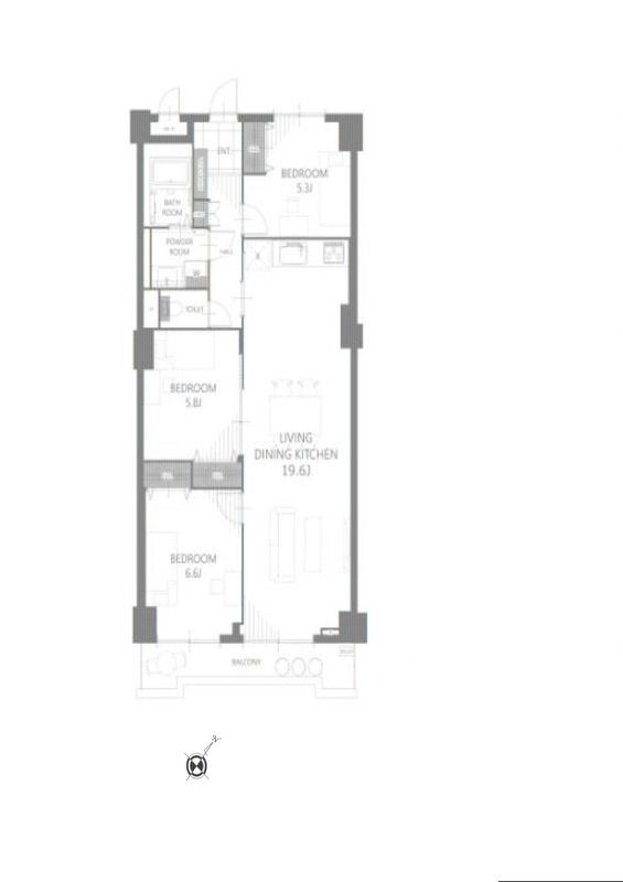 3LDK Apartment for Sale in Yokohama Minami Ward - Thumbnail 2