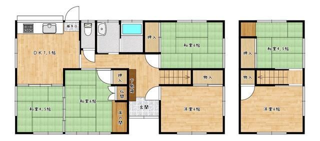 6DK House in Kitakyushu with 216㎡ Land and 3 Car Parking - Thumbnail 4