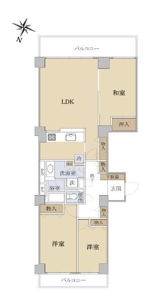 Villa Season Kotesashi 3LDK Apartment for Sale in Tokorozawa - Thumbnail 3