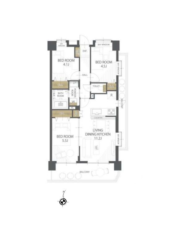 3LDK Apartment for Sale in Higashimurayama, Tokyo - Thumbnail 2