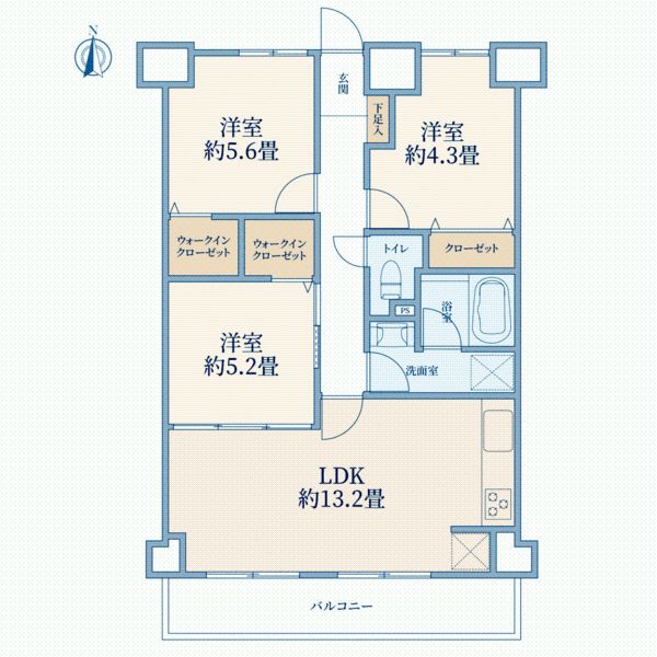 Le Ciel Toda 3LDK Apartment for Sale in Toda City, Saitama - Thumbnail 4
