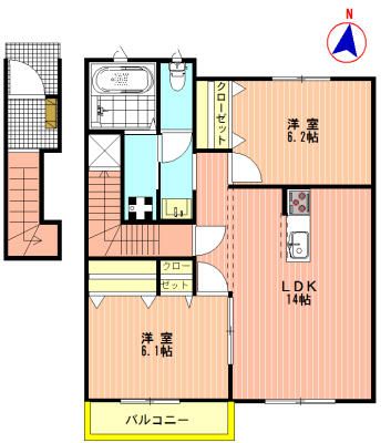 2LDK Apartment for Rent in Sagamihara, Kanagawa - Tiegel House - Thumbnail 2