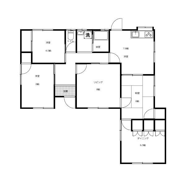 5DK House for Sale in Okayama with Garden and Parking - Thumbnail 4