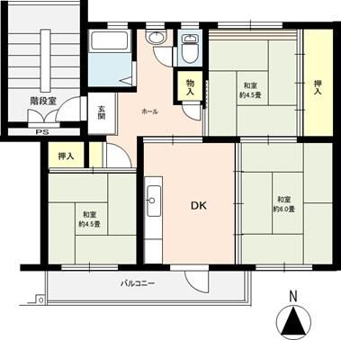 3DK Apartment for Sale in Misasagi, Chiba City - Thumbnail 2