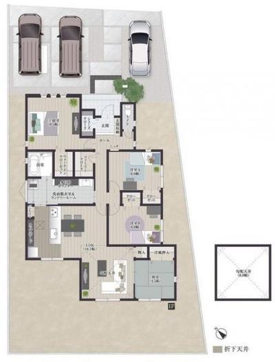 New 4LDK Single-Story House for Sale in Chikugo, Fukuoka — Image 44, Chikugo, Fukuoka