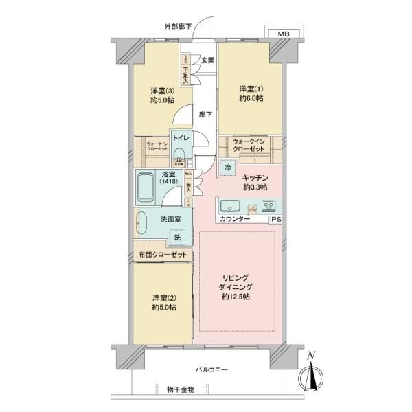 3LDK Condominium in Higashimurayama, Tokyo – 40.8 Million Yen - Thumbnail 4
